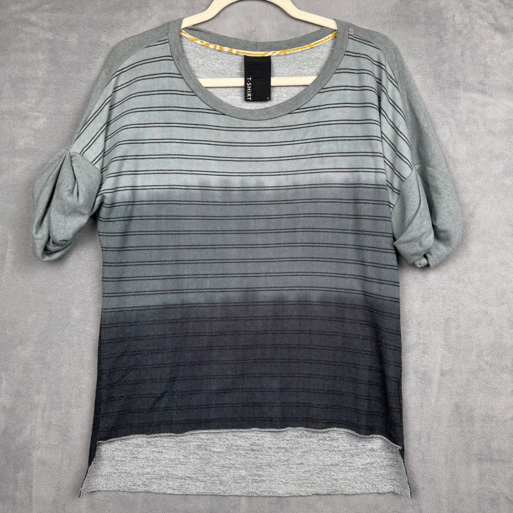 Dolan Ombre Striped Drop Shoulder Sleeve T Shirt Women Size S Boho